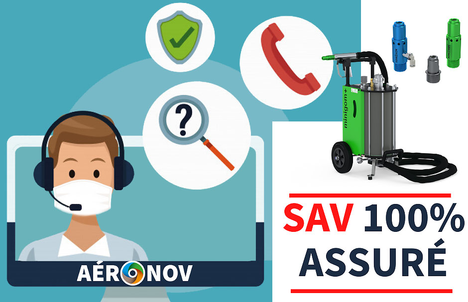 Matériel d'aérogommage un service client SAV actif