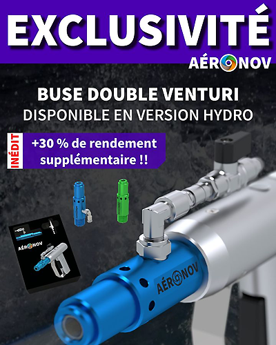 Buse de Sablage Double Venturi Hydro pour Travaux dAérogommage