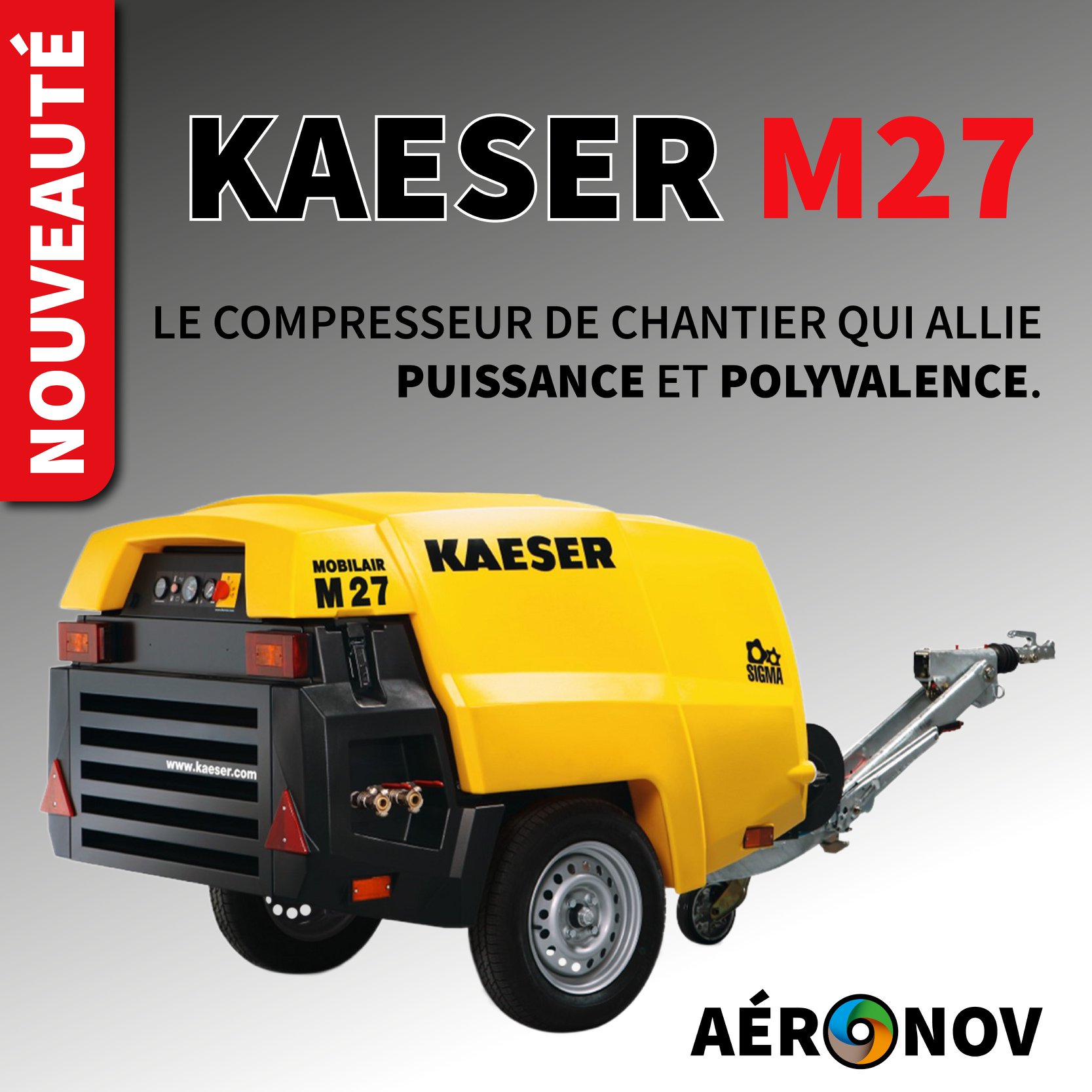Compresseur d'Aérogommage KAESER M27 remplace KAESER M31