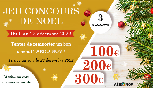 Jeu concours de Noël 2022. Gagnez votre bon d'achat AERO-NOV !