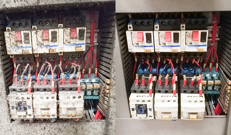 nettoyage cryogénique des armoires électriques