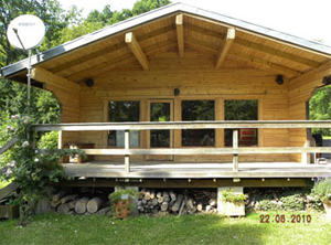 Laérogommage pour nettoyer un chalet en bois