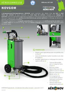 Arogommeuse professionnelle Novgom - Aero-Nov