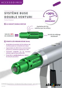 Buse double venturi pour arogommage - AERO-NOV