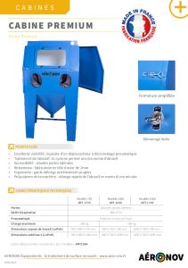 Cabine de sablage aerogommage PREMIUM - Aero-Nov