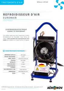 Refroidisseur d'air lectrique 1200L/Min