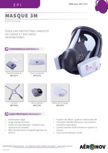 Masque de protection complet 3M - Arogommage