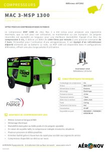Compresseur MSP 1300 l/min