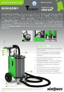 A�rogommeuse MINIGOM  Fiche technique