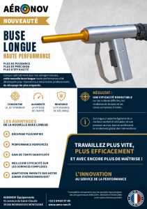 Buse longue d'a�rogommeuse AERO-NOV