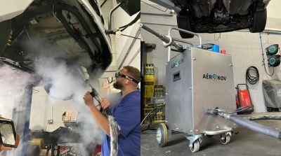 Dmonstration de Nettoyage Cryognique de Voiture
