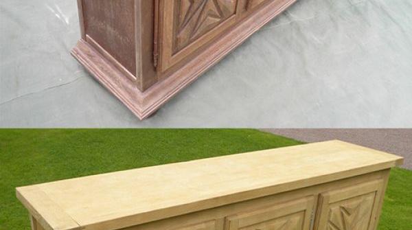 A&eacute;rogommeuse Bois pour Meubles, un D&eacute;capage par A&eacute;rogommage