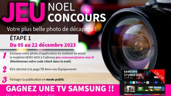 Jeu concours de noël 2023 - Gagnez 1 TV Samsung !
